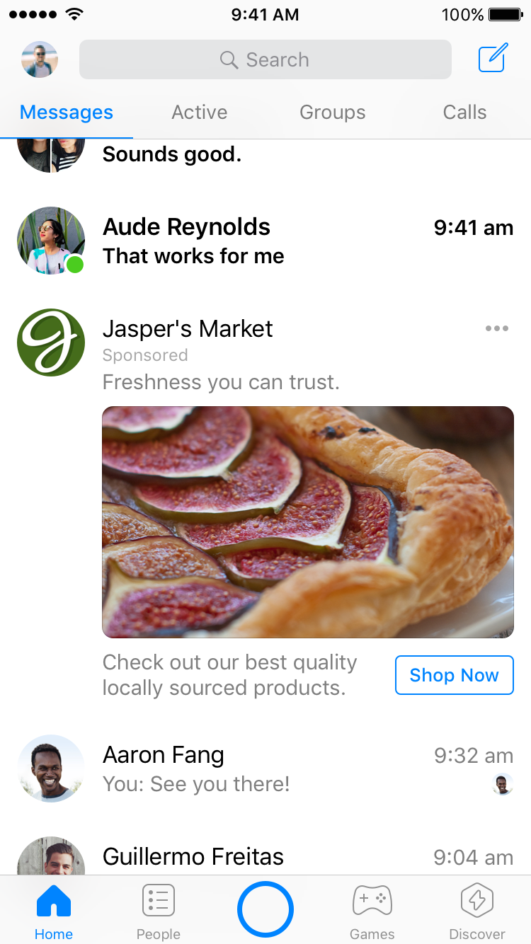 Messenger Destination Ads