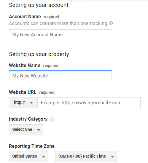 Provide your website information